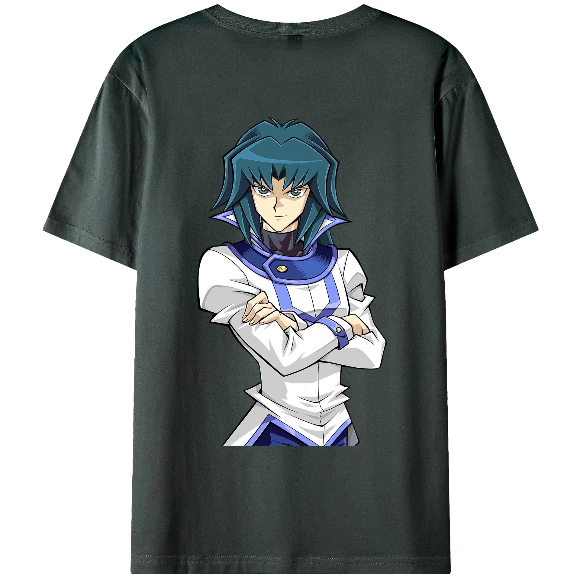 （画像用） 遊☆戯☆王 Yu-Gi-Oh! 綿100％ メンズ半袖Tシャツ（バックプリント） 通気性